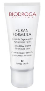 Biodroga Puran Tinted Day Cream for impure skin - Honey Touch 50 ml-0