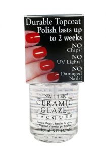 Nail Tek Ceramic Glaze Durable Topcoat 0.5 oz-0