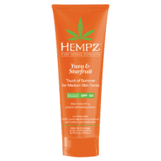 Hempz  Yuzu & Starfruit Touch of Summer Moisturizing Gradual Self-Tanning Crème with SPF 30  6.76 oz* - Image 1