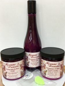 KEYANO CHAMPAGNE & ROSE BODY CARE KIT -0