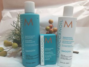 Moroccanoil Treatment Light 0.85 oz, Smoothing Shampoo & Conditioner 8.5 oz-0