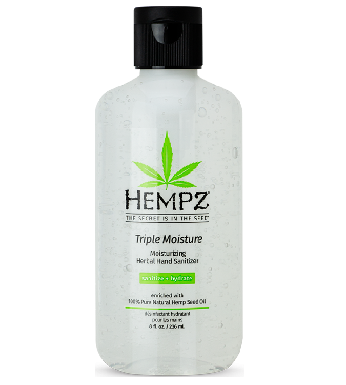 Hempz Triple Moisture Moisturizing Herbal Hand Sanitizer 8 oz