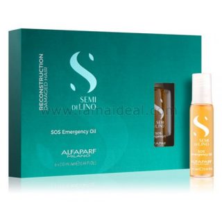 Alfaparf Milano Semi Di Lino Reconstruction SOS Emergency Oil 6 x 0.44 Fl. Oz. UltraBeauty.shop