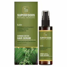 Be Care Love SuperFoods Kale Damage Detox Leave-In Hair Serum, 2 Oz - Image 1