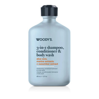 Woody's 3-in-1 Shampoo/Conditioner/Body Wash, 12 Oz