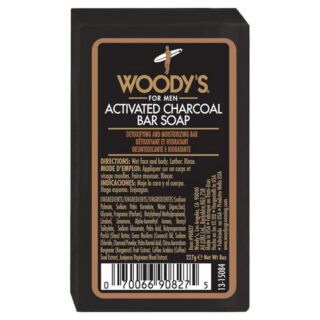 Woody’s Activated Charcoal Bar Soap 8 Oz UltraBeauty.shop