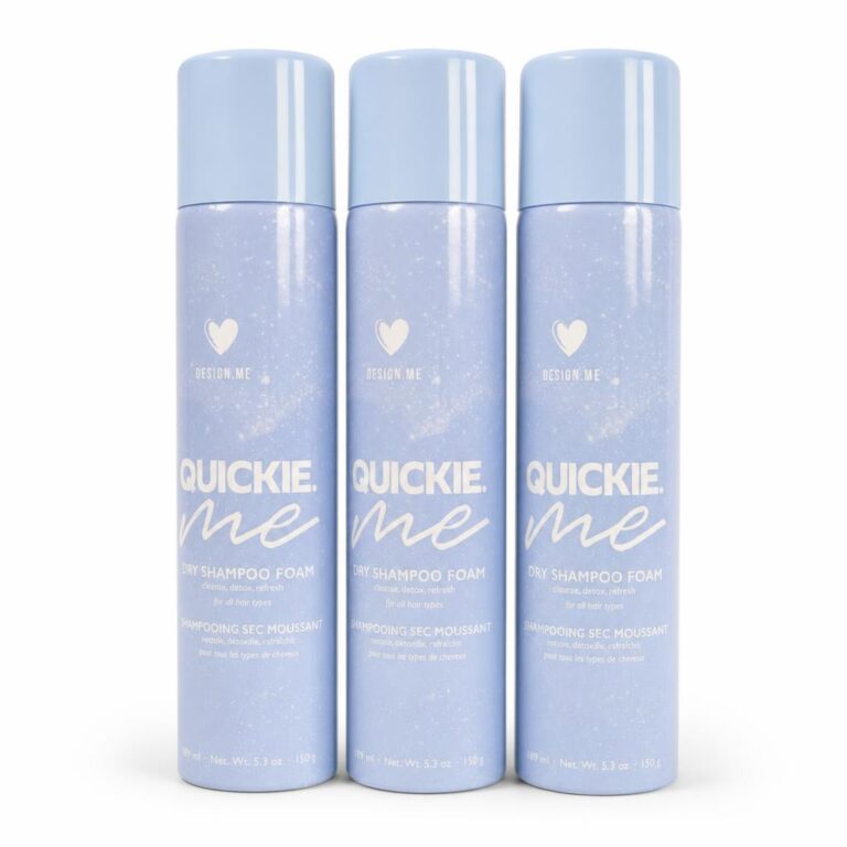 Design.Me Quicke.Me Dry Shampoo, Foam 5.3 oz Set of 3