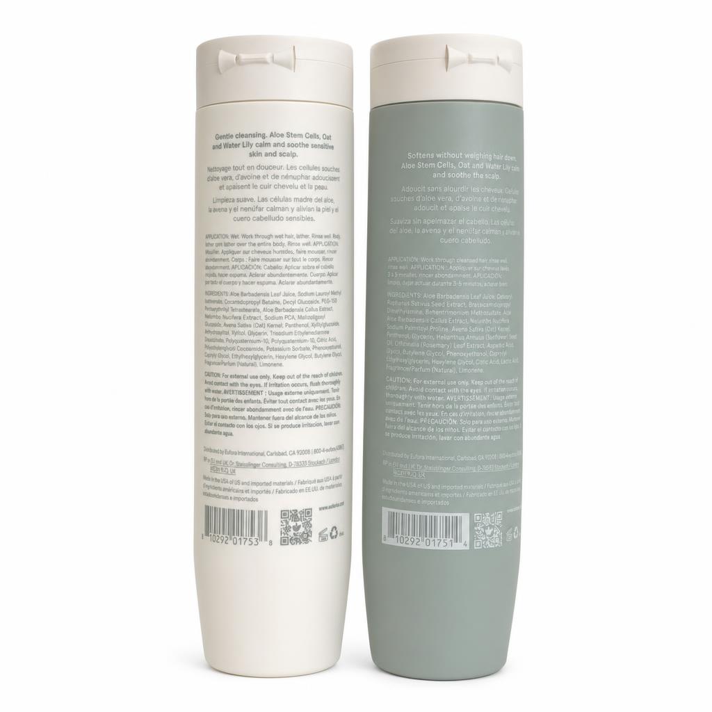 Eufora Aloetherapy Soothing DUO Hair-Body Cleanse and Conditioner 9.5 Fl. Oz.