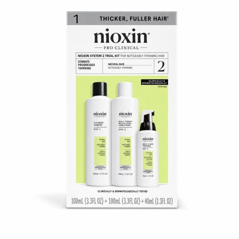 Nioxin System Trial Kit 2, Shampoo, Conditioner, Scalp Treatment