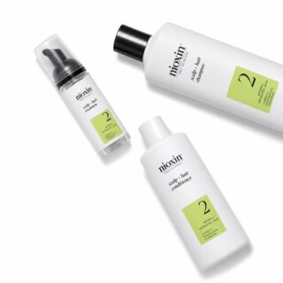 Nioxin System Trial Kit 2, Shampoo, Conditioner, Scalp Treatment