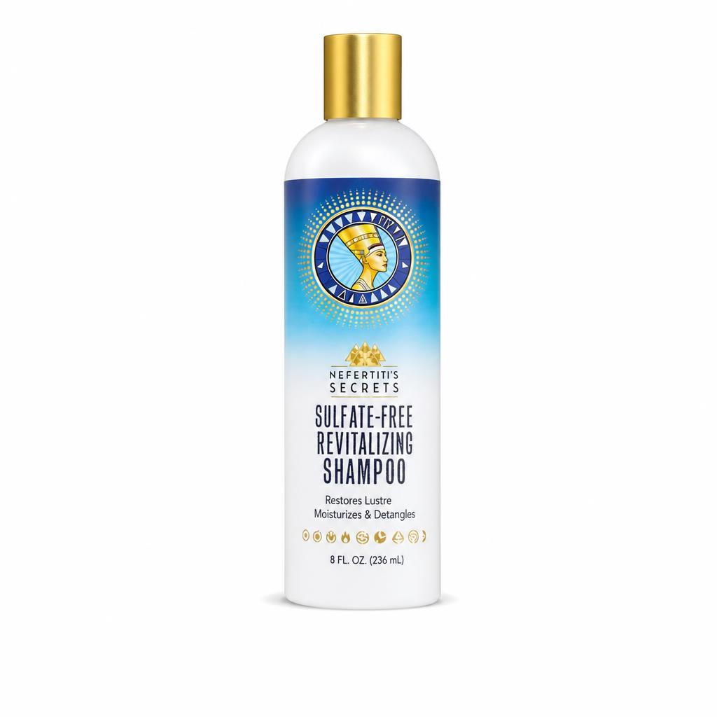 Nefertiti’s Secrets Sulfate-Free Revitalizing Shampoo 8 Oz. Nefertiti’s Secrets Sulfate-Free Revitalizing Shampoo 8 Oz.